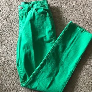 Green jeans